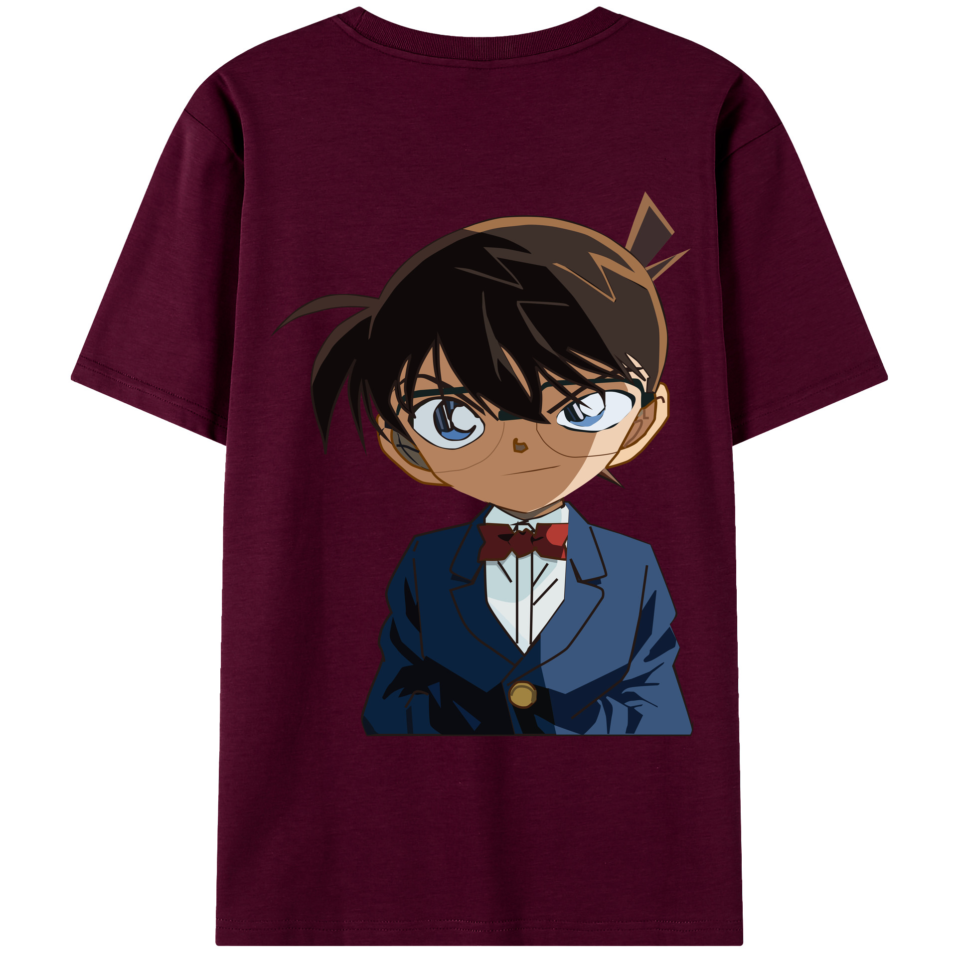（画像用） 名探偵コナン 江戸川 コナン Detective Conan Conan Edogawa レディース半袖Tシャツ(バックプリント)